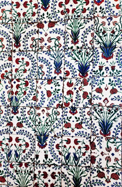 Sultanahmet Interior de la mezquita azul - azulejos — Foto de Stock