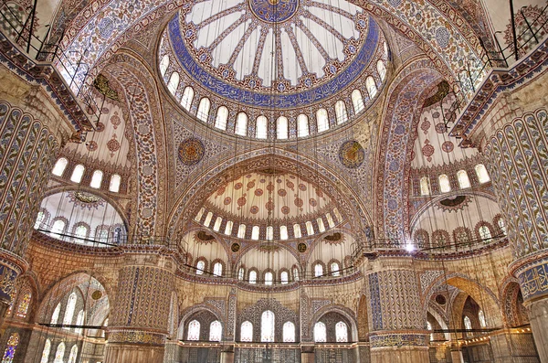 Мечеть Султанахмет синій інтер'єр - купол — стокове фото