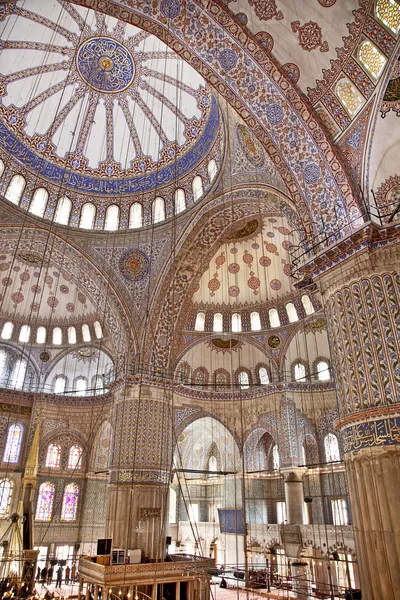 Sultanahmet Blue mosque interior - dome — Stock Photo, Image