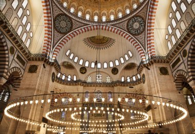 Süleymaniye Camii istanbul Türkiye - iç