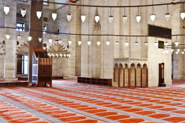 İstanbul 'daki Süleyman Camii - iç mekan - ayrıntı