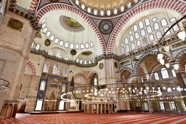 Süleymaniye Camii istanbul Türkiye - iç