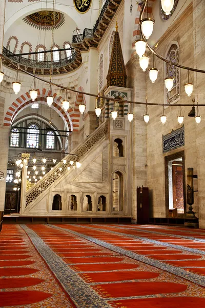 Süleymaniye Camii istanbul Türkiye - iç - minber — Stok fotoğraf