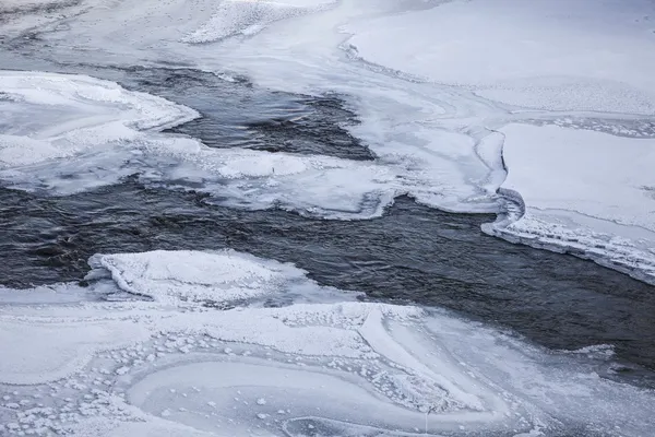 Lac gelé, Kars, Turquie — Photo