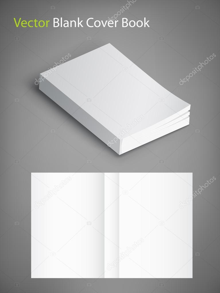 Vector blank book cover