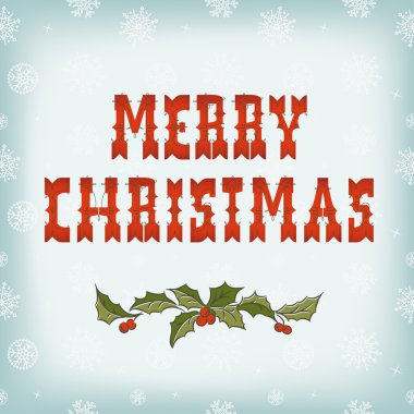 Noel kartı kar desen