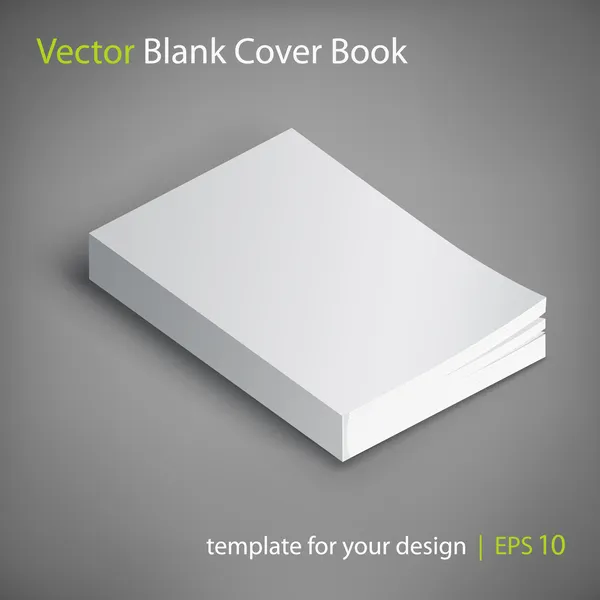 Couverture de livre blanc vectoriel — Image vectorielle