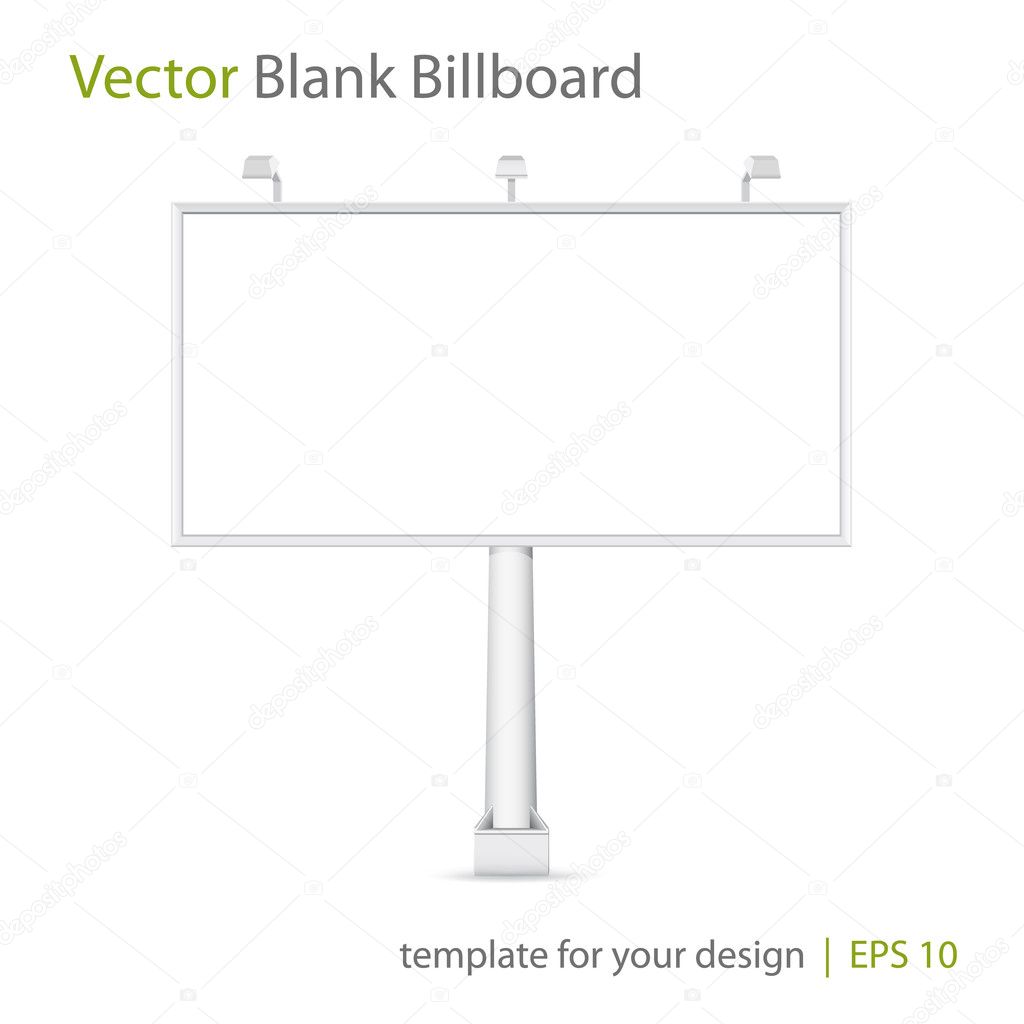 Vector blank Billboard
