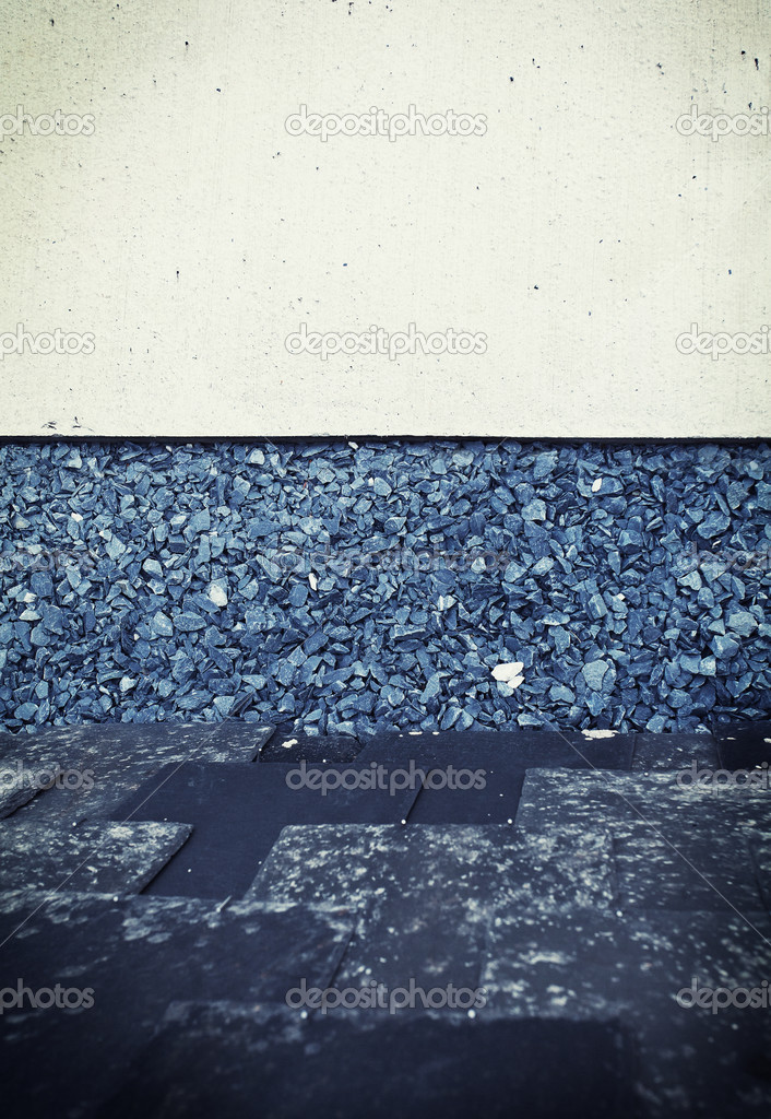 Abstract background of the concrete and gravel