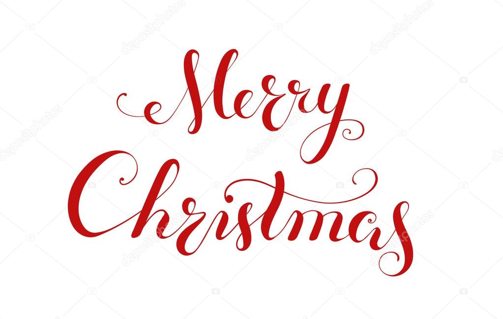 Frohe Weihnachten Schriftzug. - Vektorgrafik: lizenzfreie Grafiken