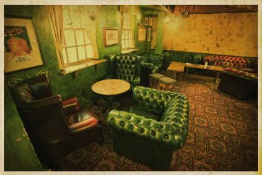 Eski İngiliz pub iç