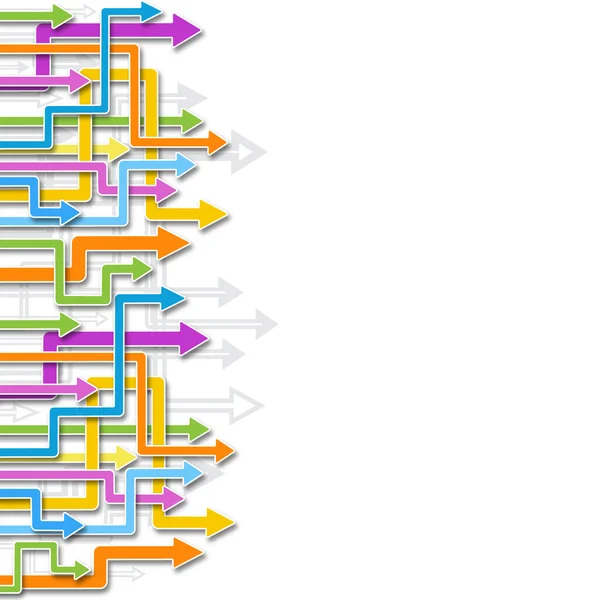 Fondo abstracto vectorial con flechas. Plantilla — Archivo Imágenes Vectoriales