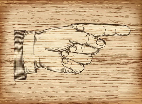 Рука с указательным пальцем. Векторная EPS 10 — стоковый вектор