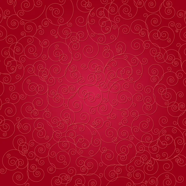 Red scroll background — Stock Vector