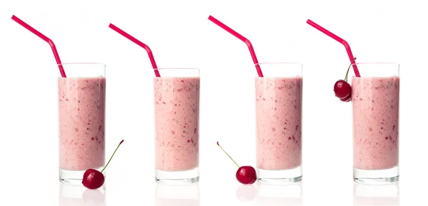 Cseresznye milkshakes — Stock Fotó