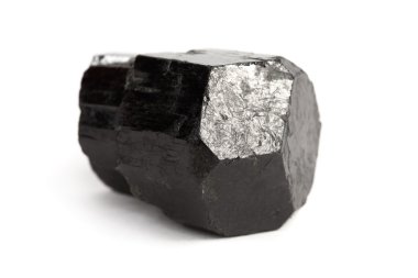 Black tourmaline crystal clipart