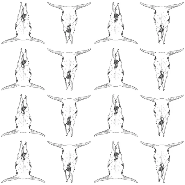Корова череп візерунком — стоковий вектор