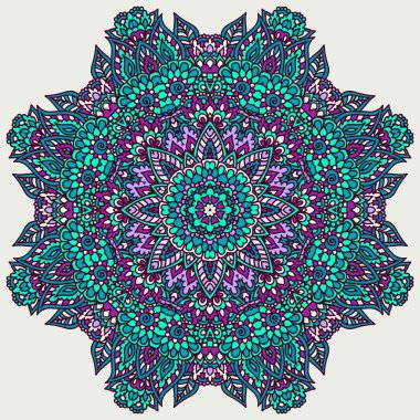 çiçek doodle rozet