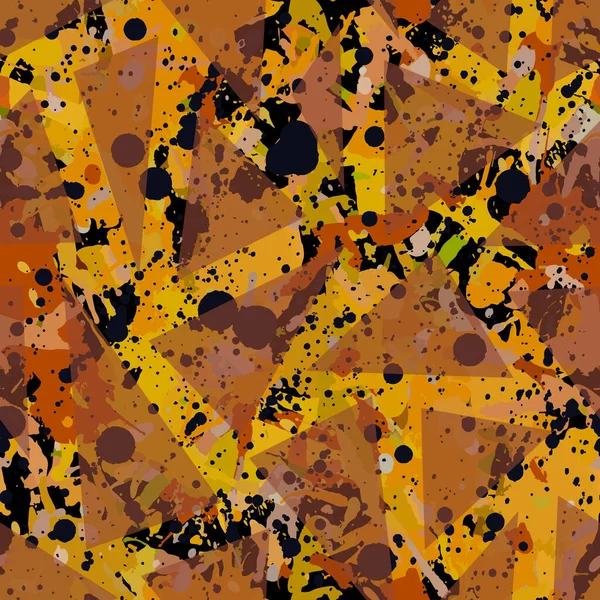 Oranžová Barva Postříkané Bezešvé Vzor Abstraktní Vícebarevné Vektorové Pozadí Barevný — Stockový vektor
