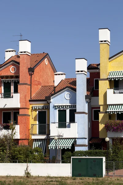Colored houses — Stock Photo, Image