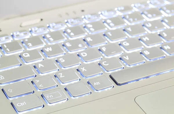 Beleuchtete Tastatur — Stockfoto