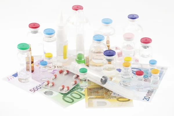 Фармацевтические затраты — стоковое фото