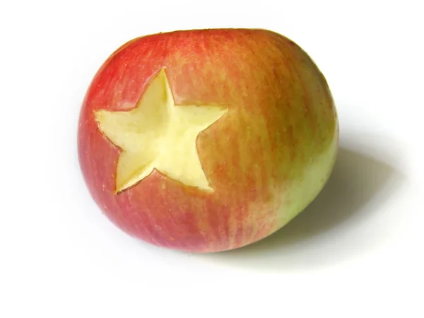 Manzana y símbolo — Foto de Stock