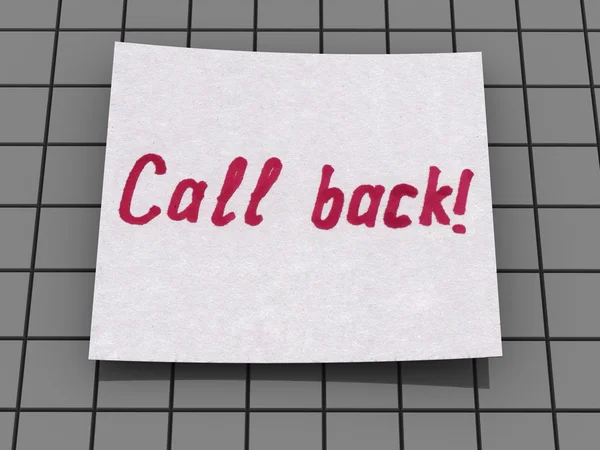 Call back — Stock Photo, Image