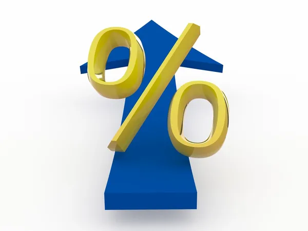 Percentage — Stockfoto