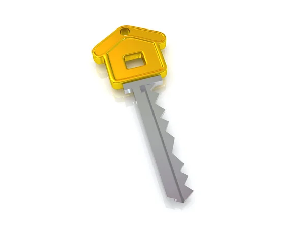 Nyckel och hem — Stockfoto