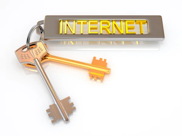 Keys to internet — Stock Photo, Image