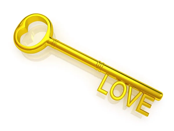 Klíč k lásce — Stock fotografie