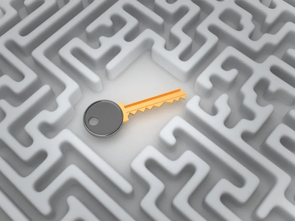 Key to labyrinth — Stock Photo, Image