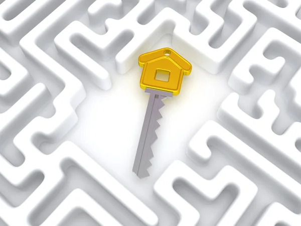 Key to labyrinth — Stock Photo, Image