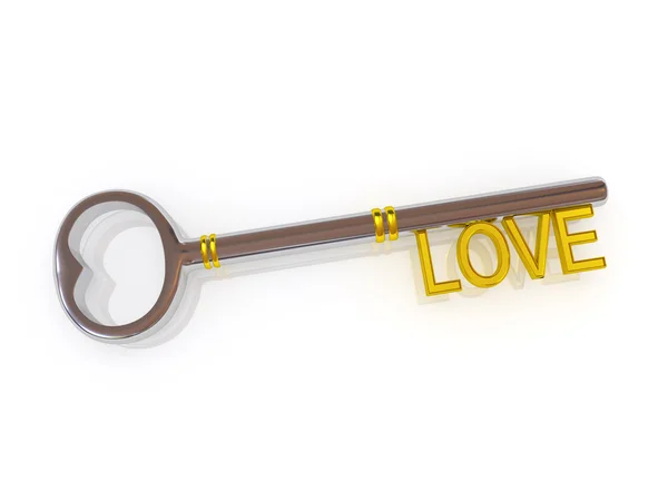 Klíč k lásce — Stock fotografie