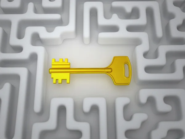 Schlüssel zum Labyrinth — Stockfoto