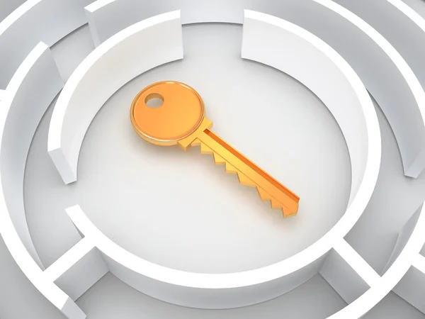 Key to labyrinth — Stock Photo, Image