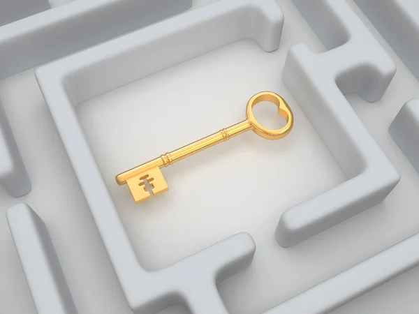 Key to labyrinth — Stock Photo, Image