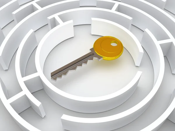 Key to labyrinth — Stock Photo, Image