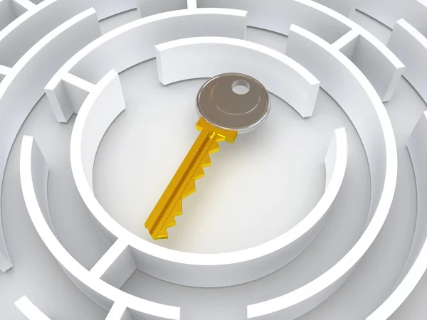 Key to labyrinth — Stock Photo, Image