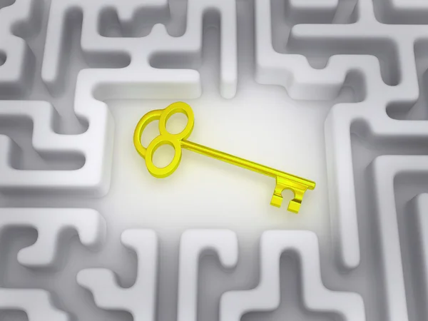 Key to labyrinth — Stock Photo, Image