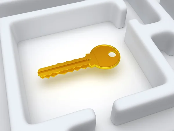 Key to labyrinth — Stock Photo, Image