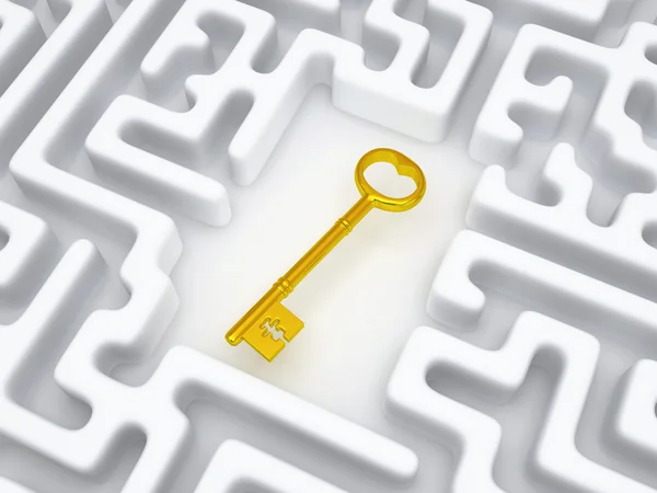 Key to labyrinth — Stock Photo, Image