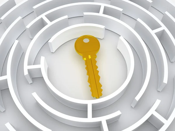 Key to labyrinth — Stock Photo, Image