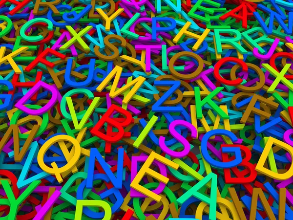 Buchstaben des englischen Alphabets. — Stockfoto