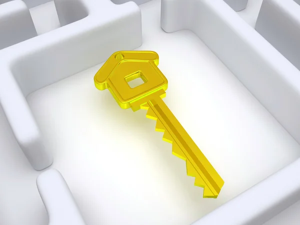 Key to labyrinth — Stock Photo, Image