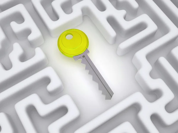 Kulcs a labirintus — Stock Fotó