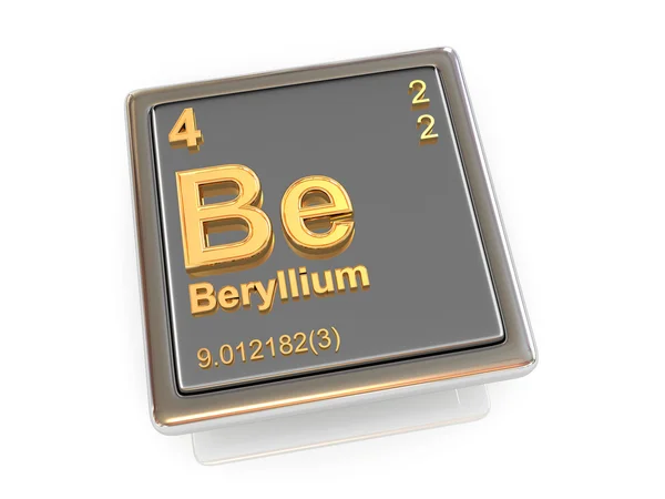 Beryllium. scheikundig element. — Stockfoto