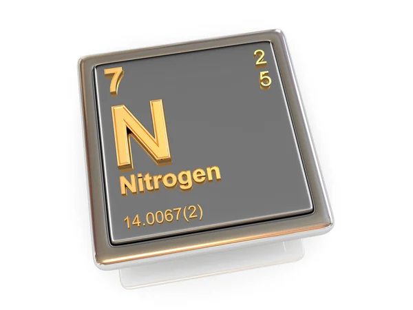 Nitrogen. Chemical element. — Stock Photo, Image