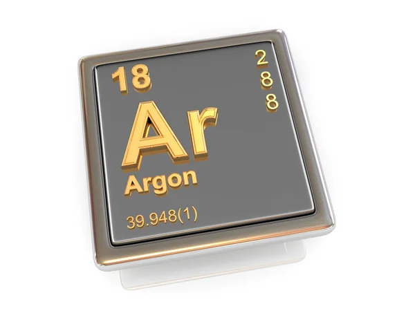 Argon. Chemical element. — Stock Photo, Image